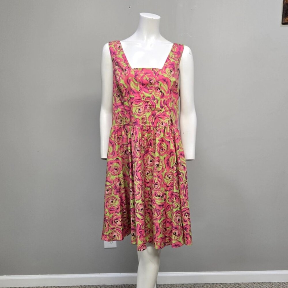 Vtg Betsey Johnson Print Dress